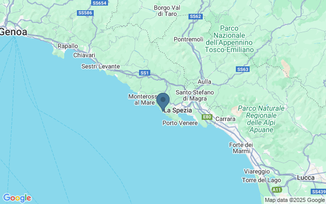 Kaart met locatie Riomaggiore